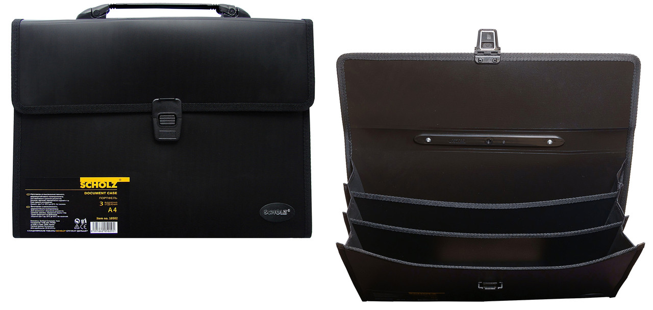 Портфель SCHOLZ (10502SCH), поліпропілен, 850мкм, A4, 300 аркушів, 3 відділення